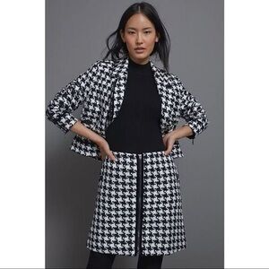 Anthropologie Houndstooth Skirt